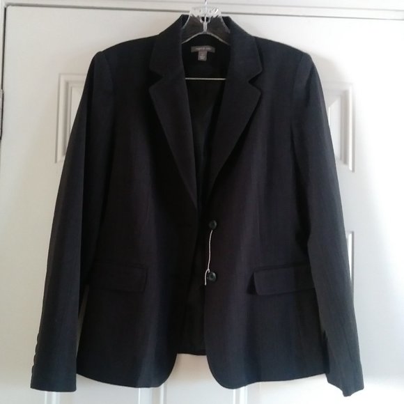 apt.9 Dark Gray Color Blazer Size 10 - Picture 2 of 12